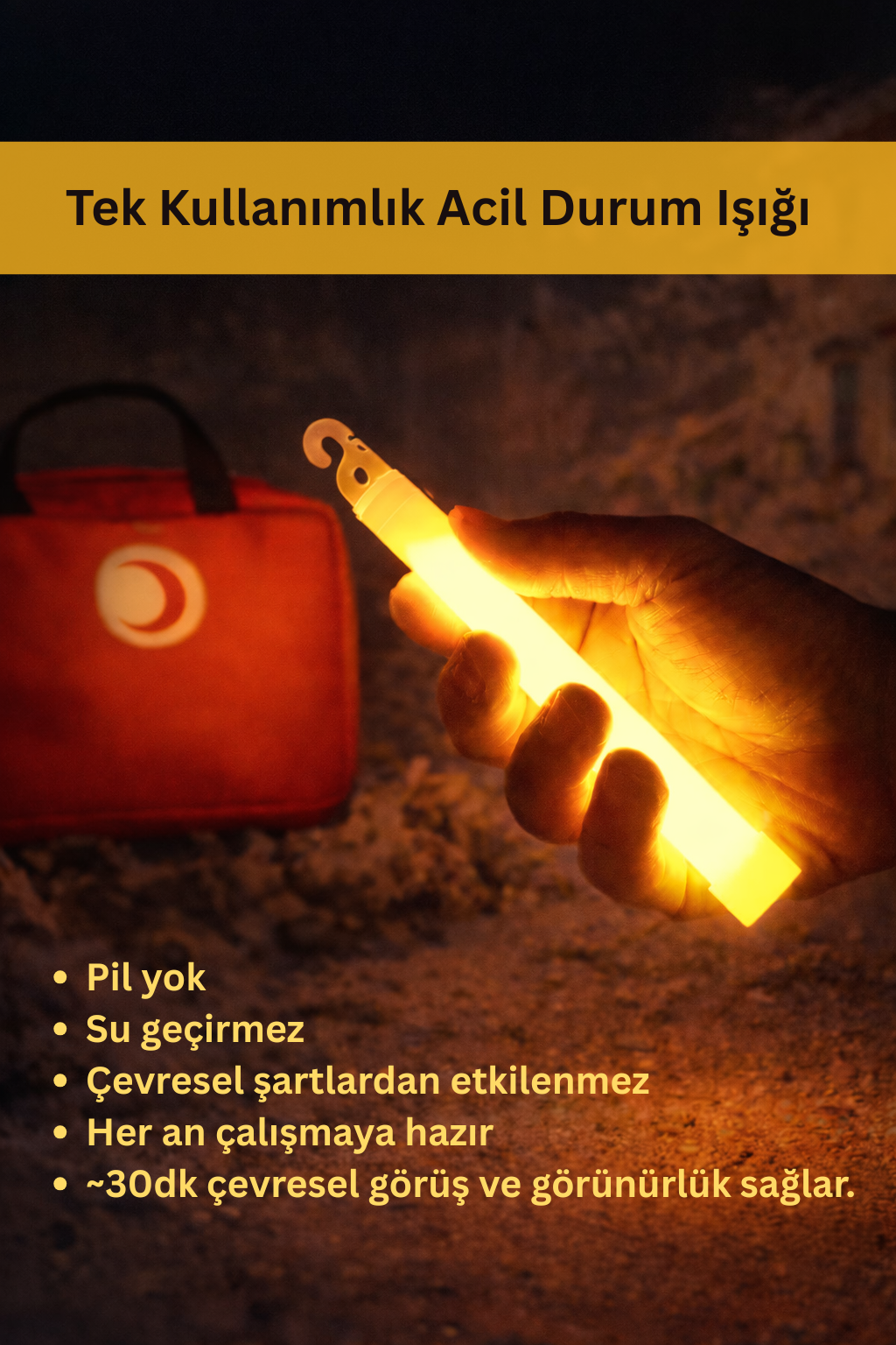 5'li Glow Stick Işık Paketi